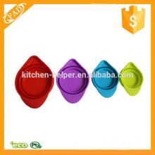 Precio de fábrica plegable cocina de silicona cups de medición